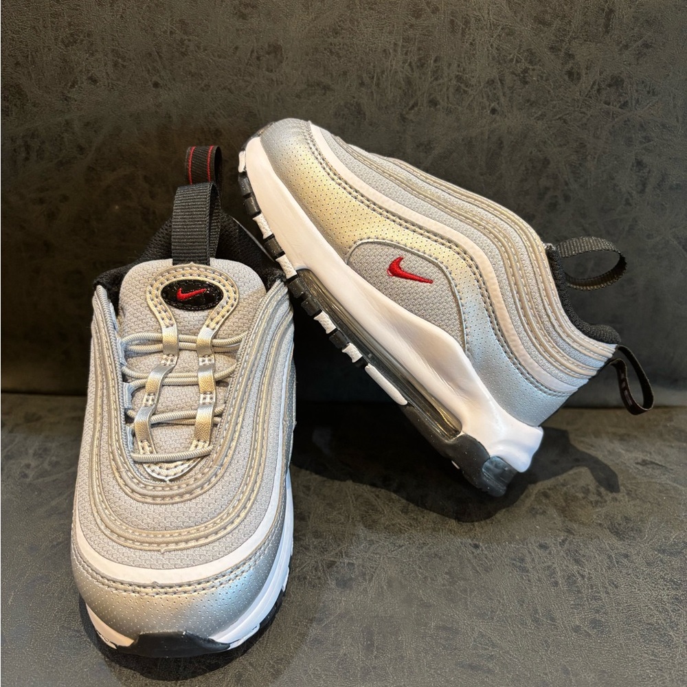 Nike Air Max 97 Kids Silver Sneakers - Picture 2 of 4